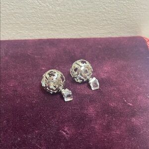 Very Unique SilverTone Stud Earrings